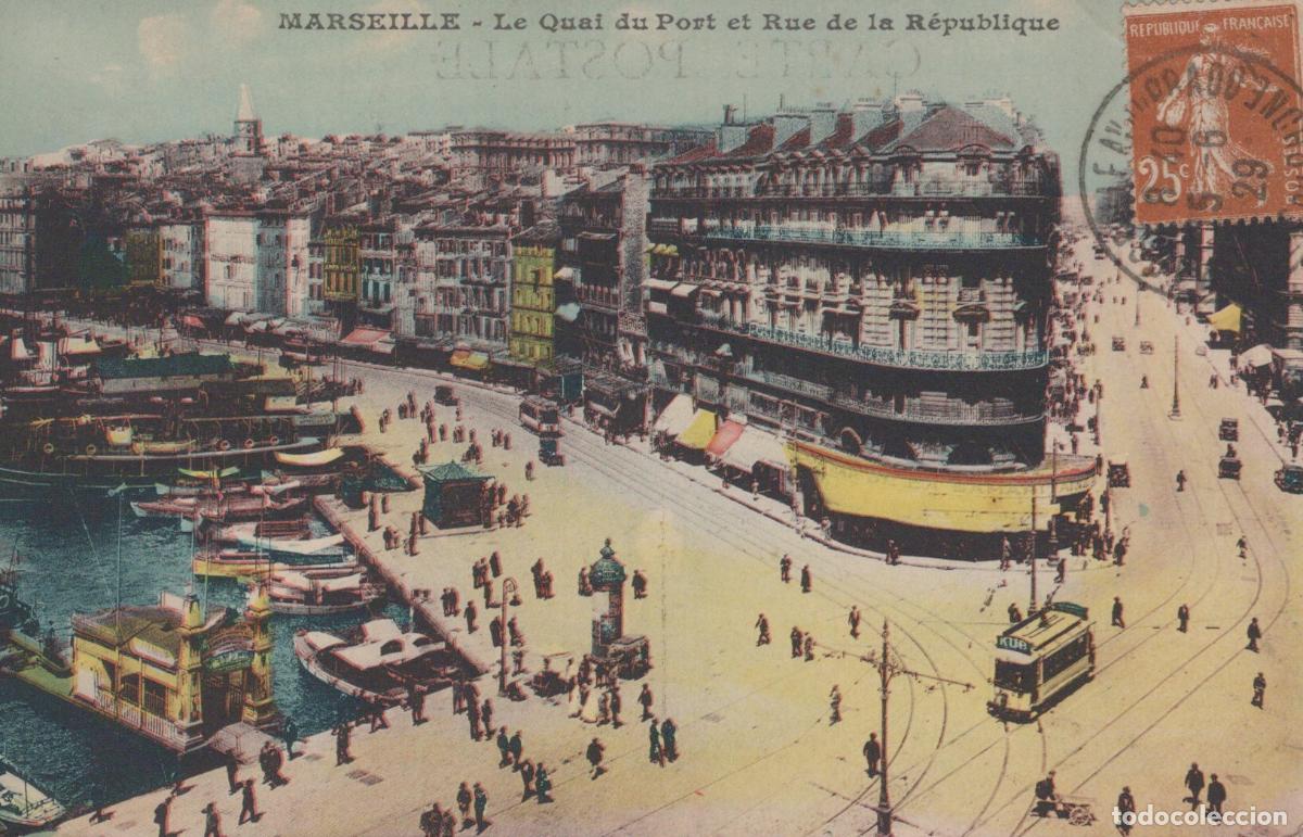 Postales: France Marseille Quai du Port Rue R&eacute;publique Tram *YAG998