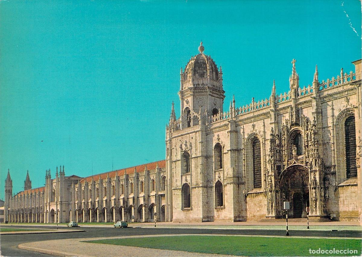 Postales: Postal del Monasterio de los Jer&oacute;nimos en Lisboa, Portugal