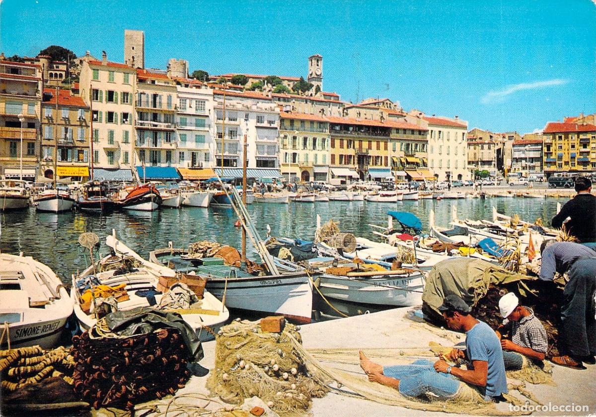 Postales: Postal de Cannes Puerto Quai St-Pierre y Le Suquet Francia