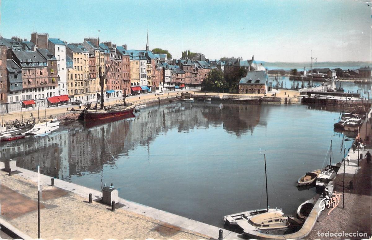 Postkarten: Postal de Honfleur Le Vieux Bassin en Normand&iacute;a Francia