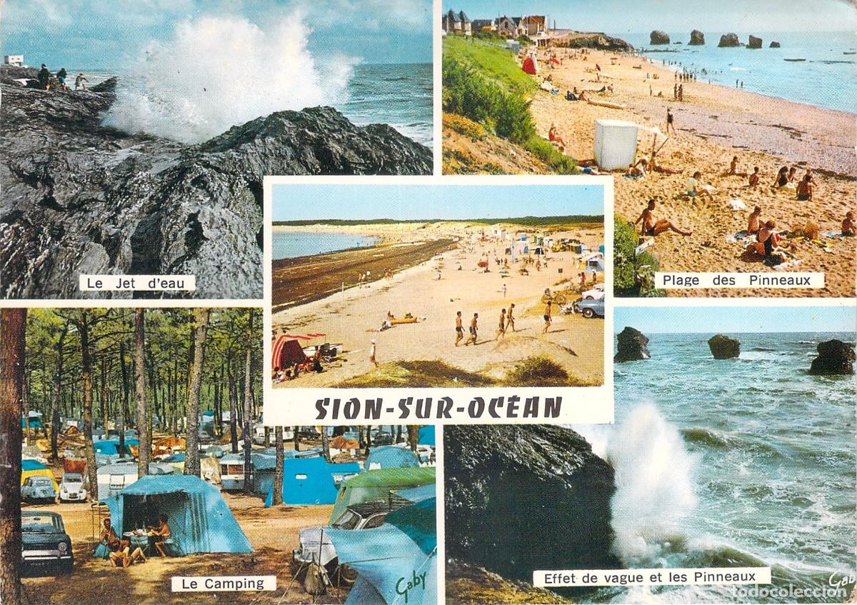 Postkarten: Postal de Sion-sur-l'Ocean Vend&eacute;e Francia