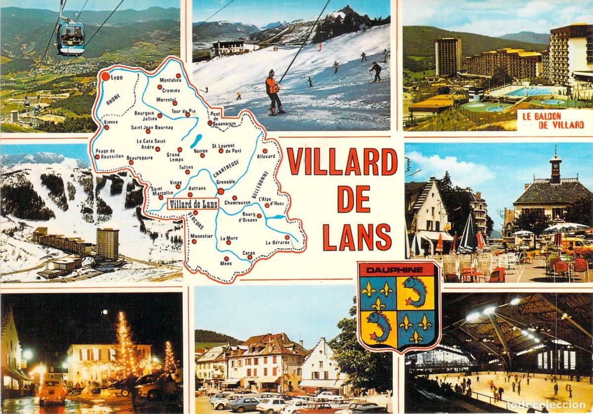 Postales: Postal de Villard-de-Lans, Is&egrave;re, Francia, vistas panor&aacute;micas de monta&ntilde;a
