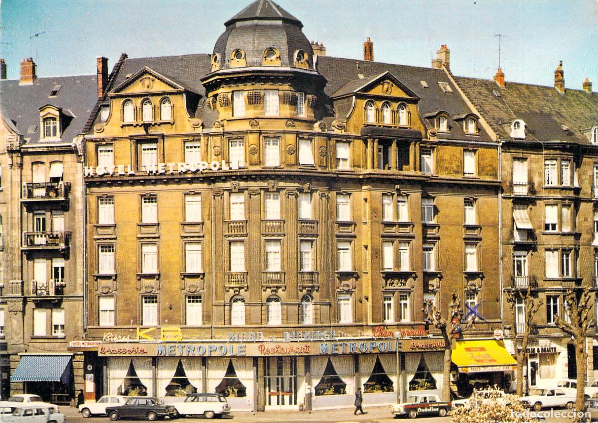 Postales: Postal del Hotel Metropole en Metz, Francia
