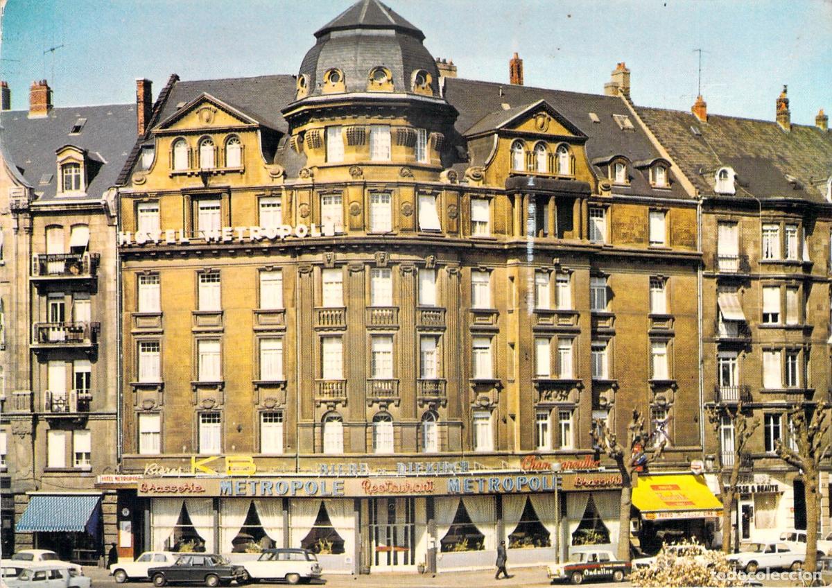 Postales: Postal del Hotel Metropole en Metz, Francia
