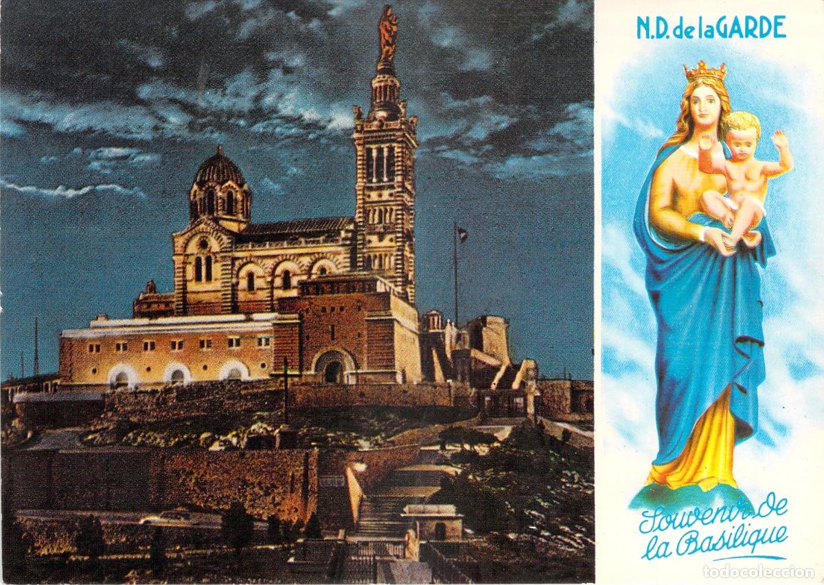 Postales: Postal de la Bas&iacute;lica Notre-Dame de la Garde en Marsella