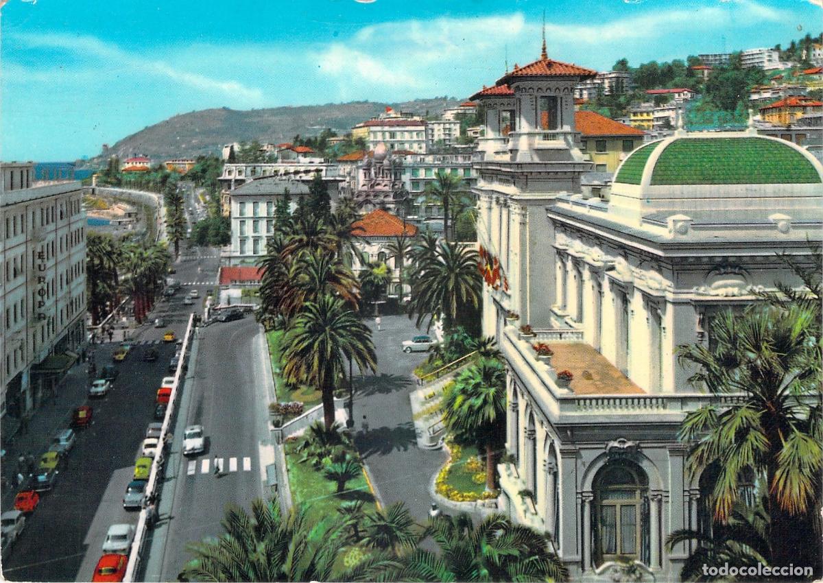 Postales: Postal de Sanremo Casino Municipale e Corso Imperatrice