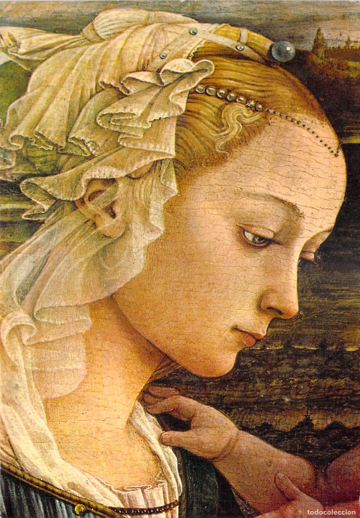 Postales: Postal de Arte Detalle Virgen Filippo Lippi