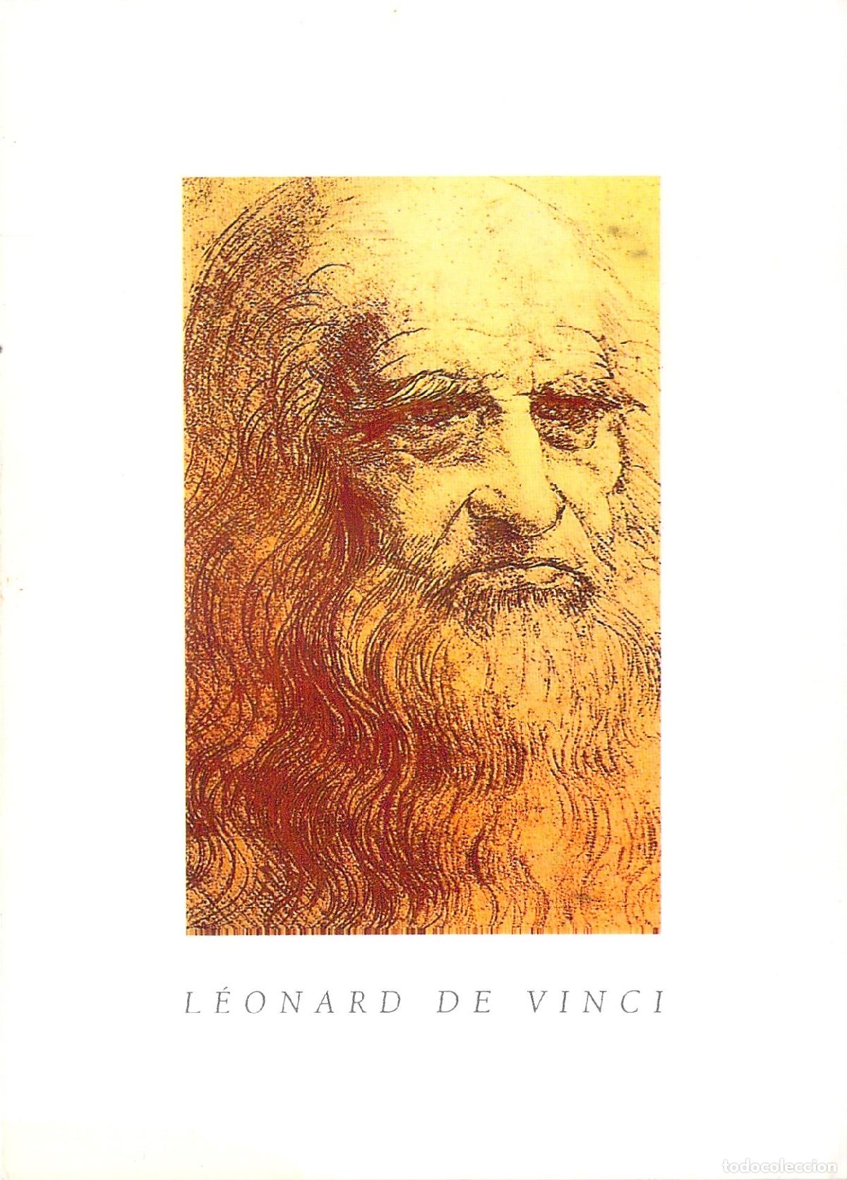 Postais: Postal de autorretrato de Leonardo da Vinci en Amboise