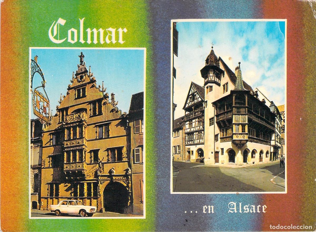 Cartoline: Postal de Colmar, Alsacia: Maison des T&ecirc;tes y Maison Pfister
