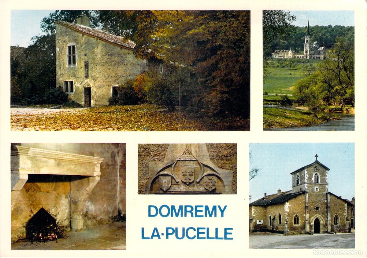Cartoline: Postal de Domr&eacute;my-la-Pucelle con la casa natal de Juana de Arco