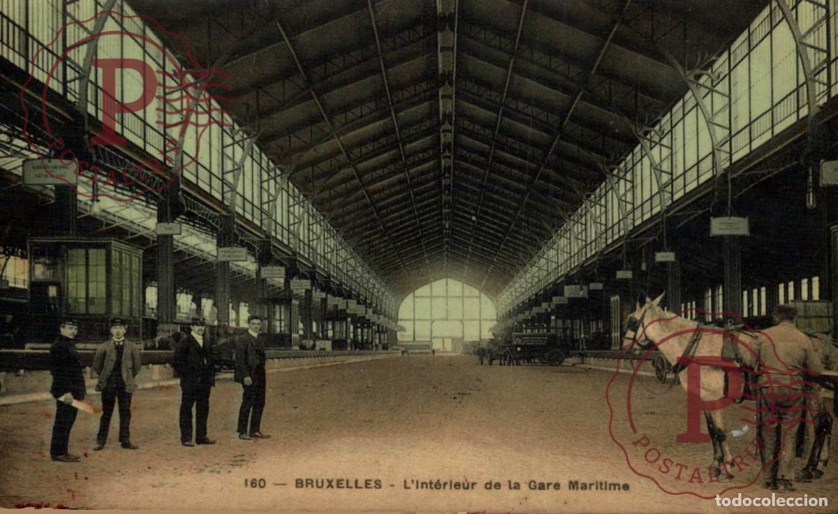 Cartoline: Bruxelles Int&eacute;rieur de la Gare maritime BRUSSEL BRUXELLES belgique