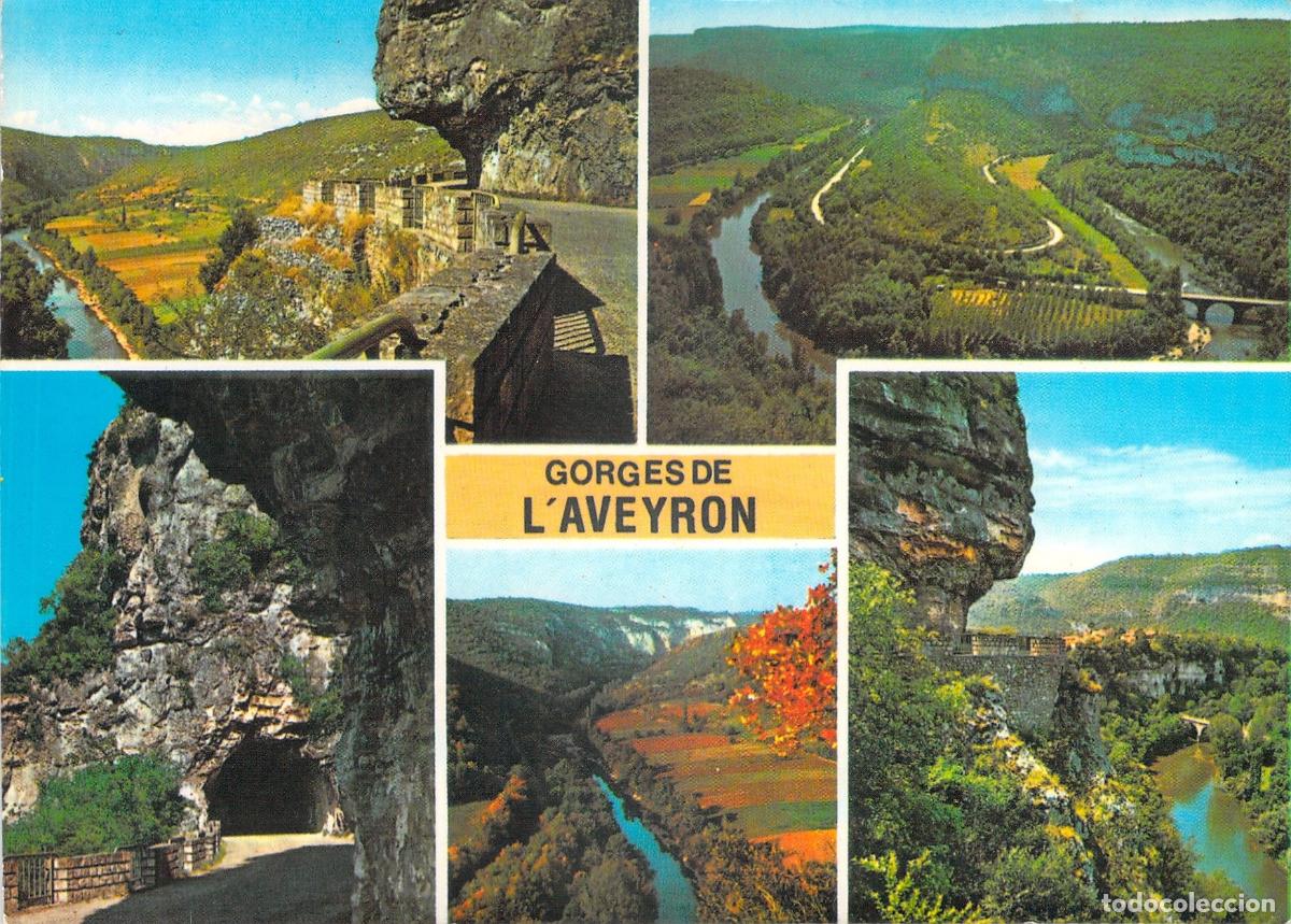 Cartoline: Postal de Gorges de l'Aveyron en Francia