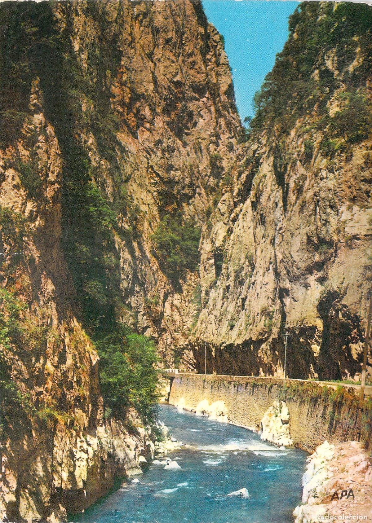 Cartoline: Postal de las Gorges de St-Georges en el r&iacute;o Aude