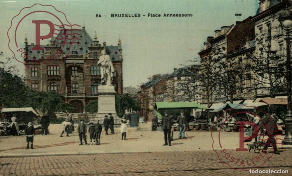 Cartoline: Bruxelles - BRUXELLES PLACE ANNEESSENS BRUSSEL BRUXELLES belgique