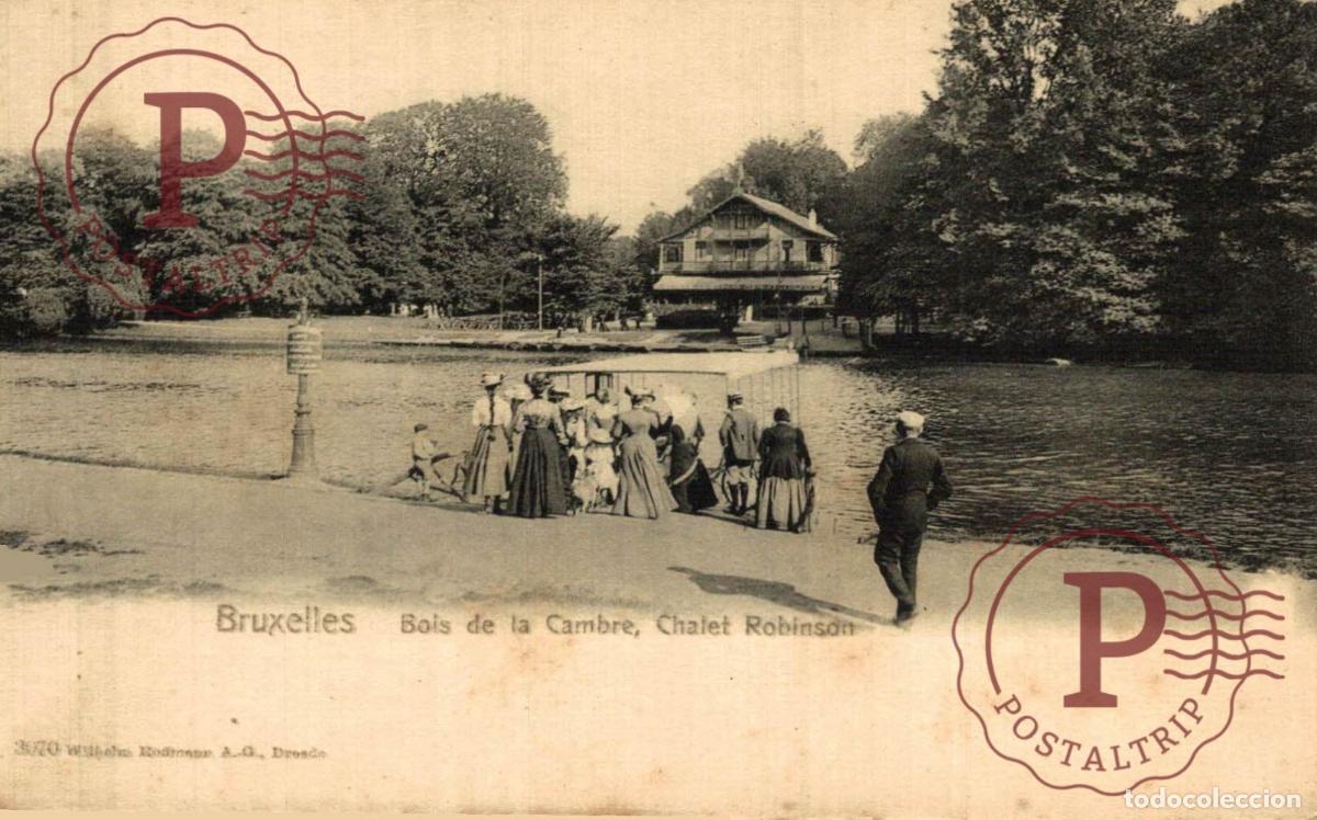 Cartoline: Bois de la Cambre - Le Lac et le Chalet Robinson BRUSSEL BRUXELLES belgique