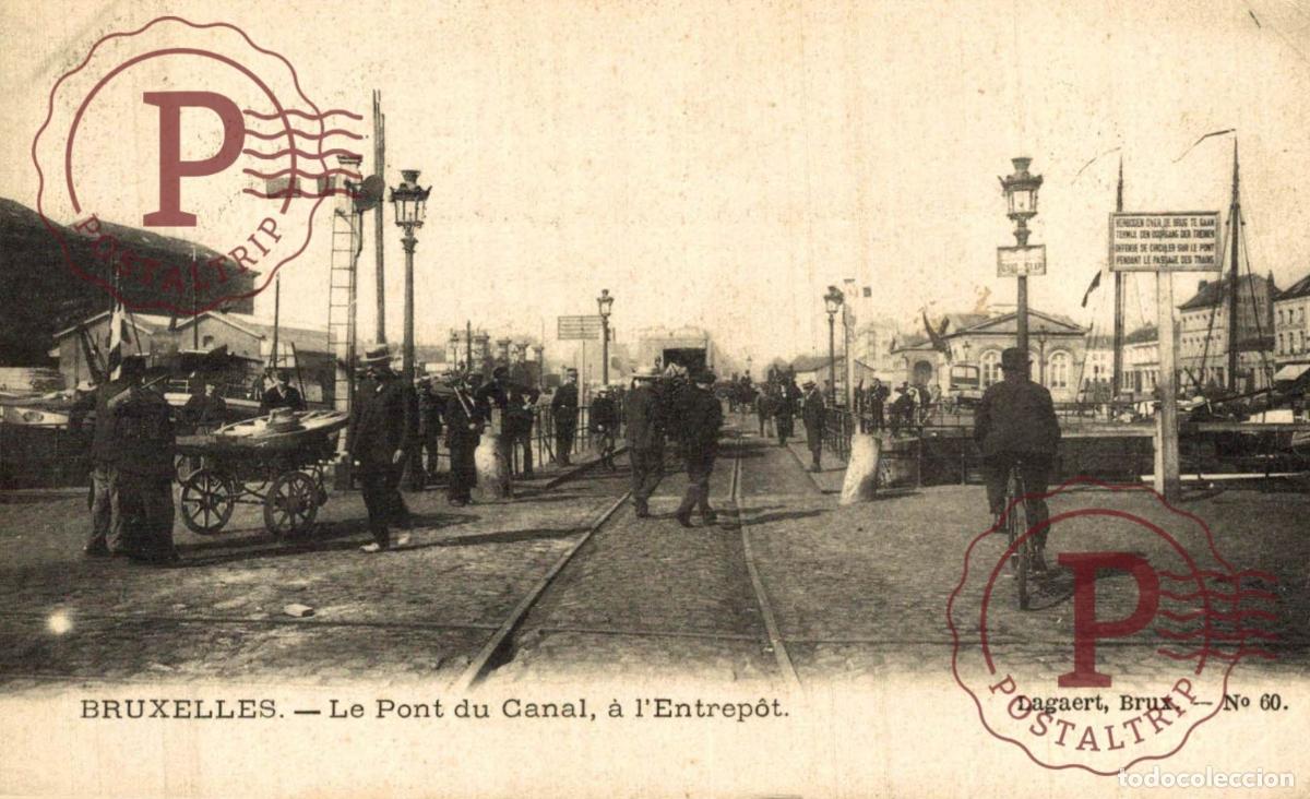 Cartoline: anderlecht le pont du canal a l entrepot BRUSSEL BRUXELLES belgique