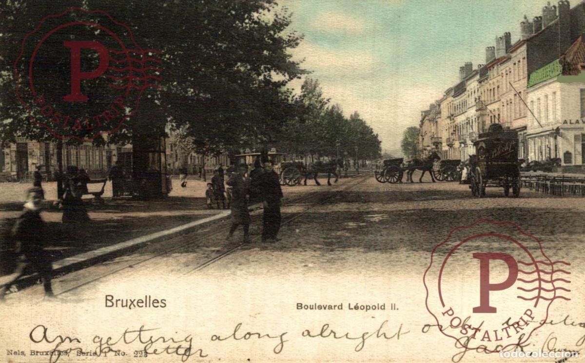 Cartoline: BRUXELLES BOULEVARD LEOPOLD II belgique BELGIE