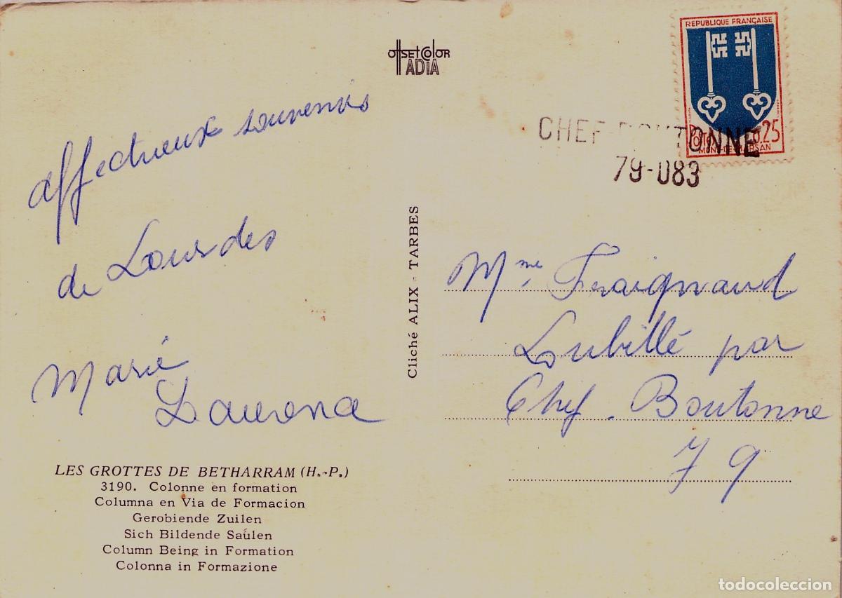 Postales: Postal de las Cuevas de Betharram Francia - Foto 2