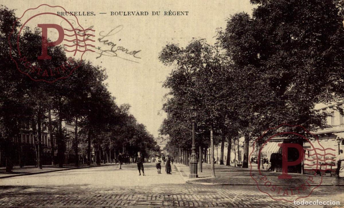 Cartoline: BRUXELLES BRUSEL e Boulevard du R&eacute;gent belgique BELGIE