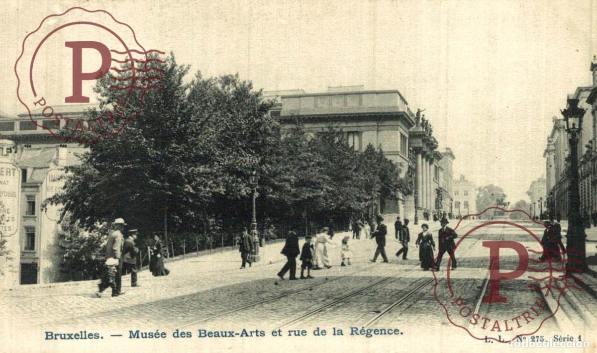 Postkarten: Mus&eacute;e des Beaux-Arts et rue de la R&eacute;gencE BRUXELLES BRUSEL belgique BELGIE