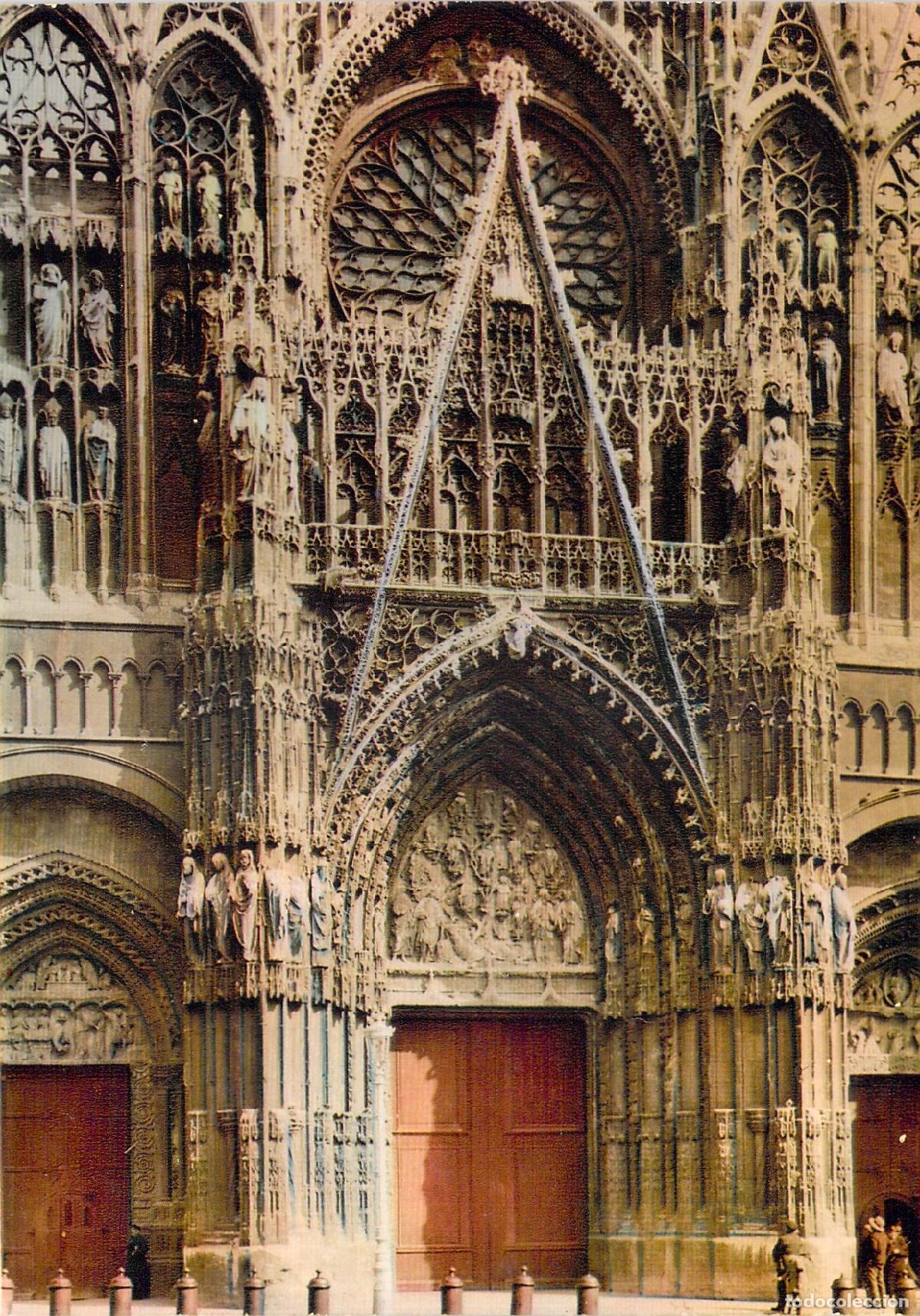 Postkarten: Postal de la Catedral de Rouen en Francia