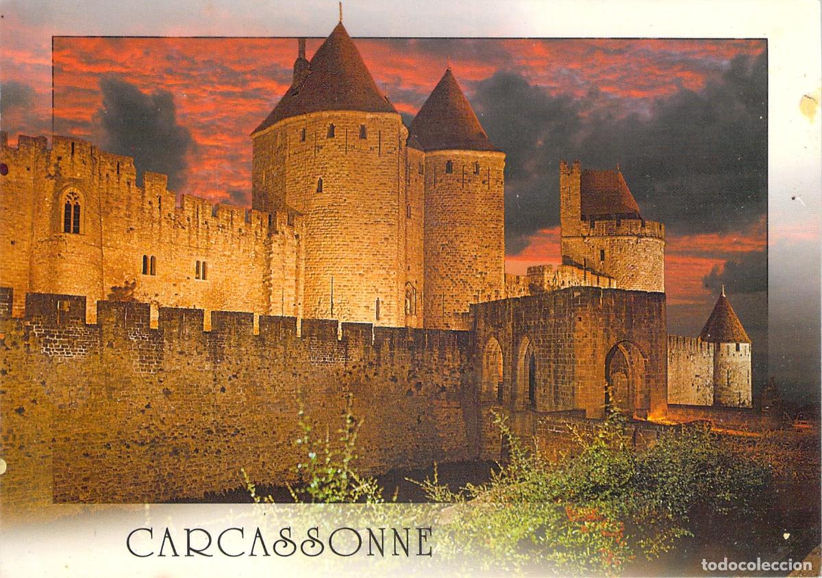 Cartes Postales: Postal de la ciudad medieval de Carcasona en Francia