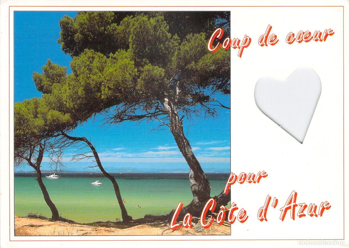 Postales: Postal de la Costa Azul con Paisaje Costero Mediterr&aacute;neo