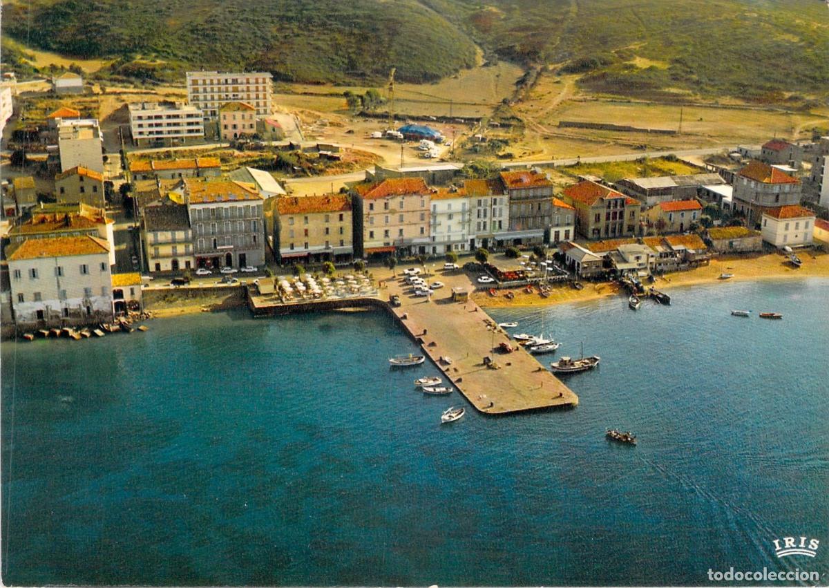 Postales: Postal de Propriano C&oacute;rcega vista a&eacute;rea del puerto y costa