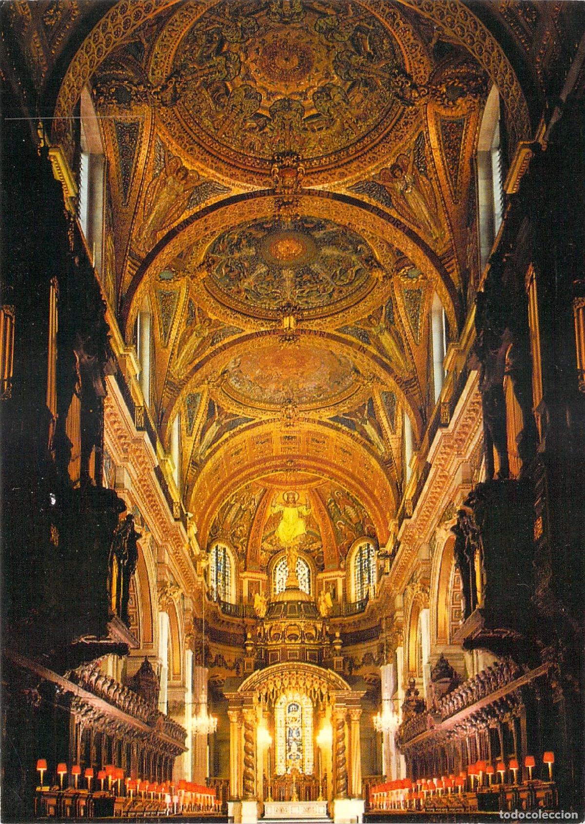 Postales: Postal de la Catedral de San Pablo en Londres, vista interior del coro