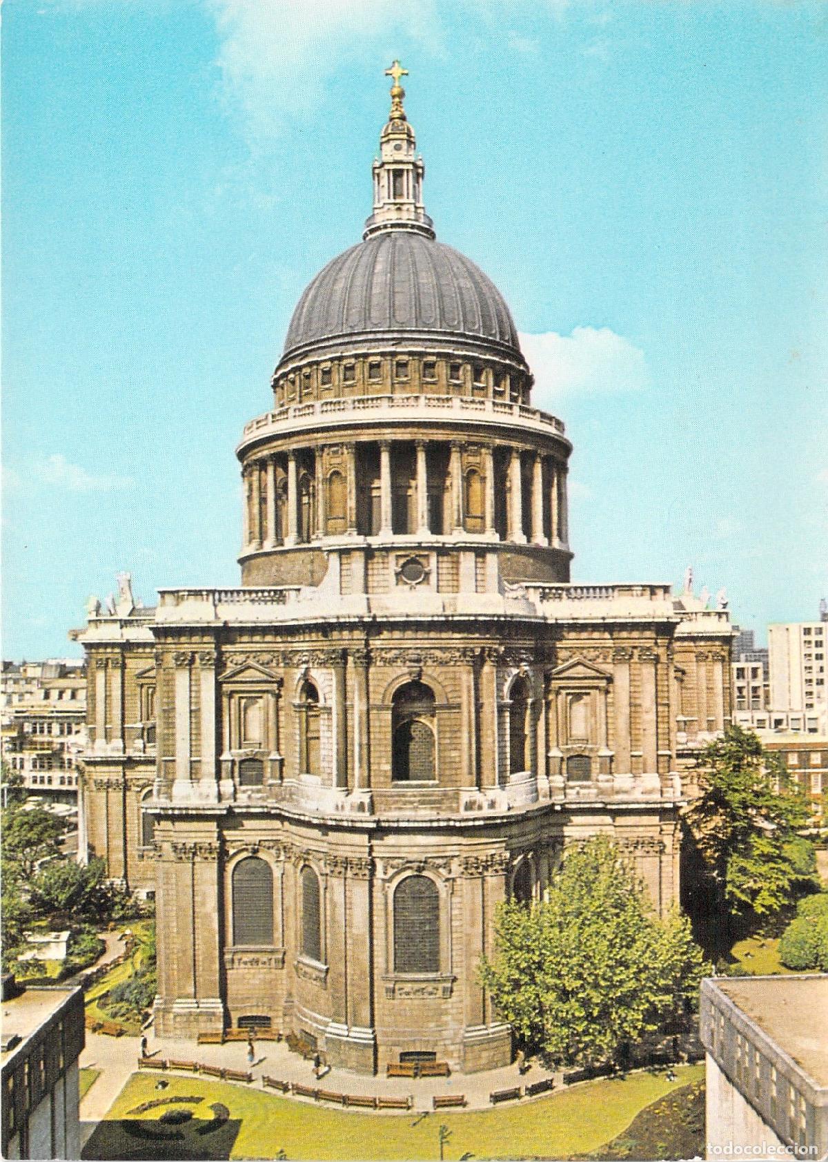 Postales: Postal de la Catedral de San Pablo desde el este en Londres