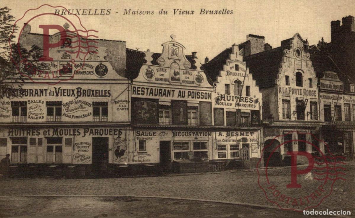 Postales: rare Belgique - BRUXELLES - Maisons du Vieux Bruxelles - Restaurant BRUSSEL BRUXELLES belgique BELGI