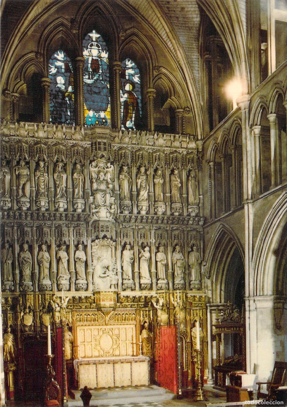 Postales: Postal de la Catedral de Southwark con Altar Mayor y Pantalla