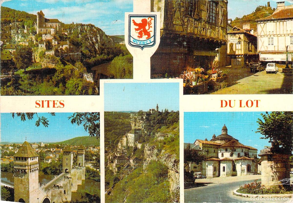 Postales: Postal de Sitios tur&iacute;sticos del Lot Francia
