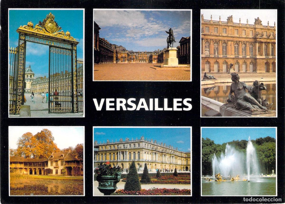 Postales: Postal del Palacio de Versalles, Francia