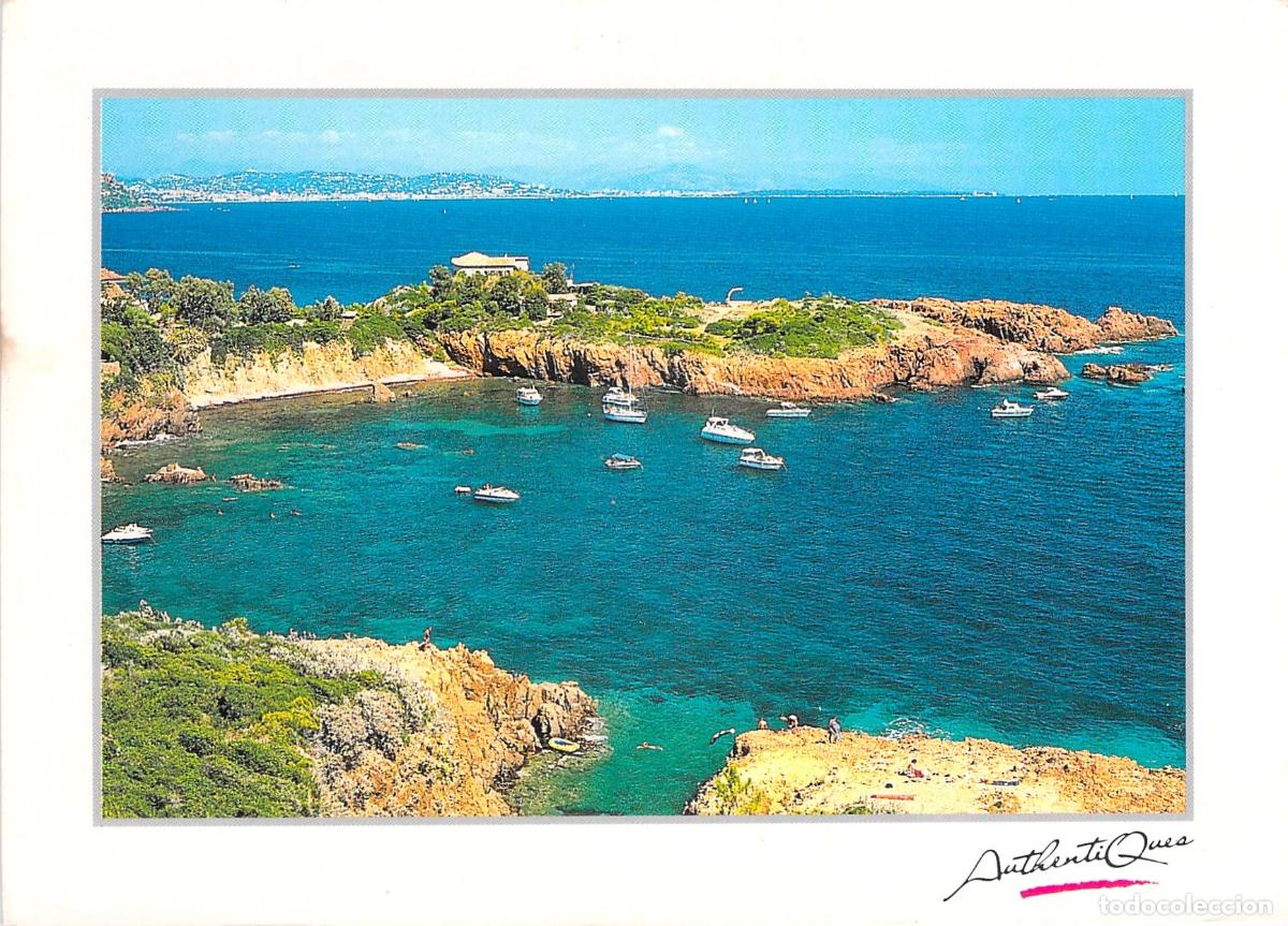 Postales: Postal de la Costa Azul en Francia con barcos y paisaje mediterr&aacute;neo