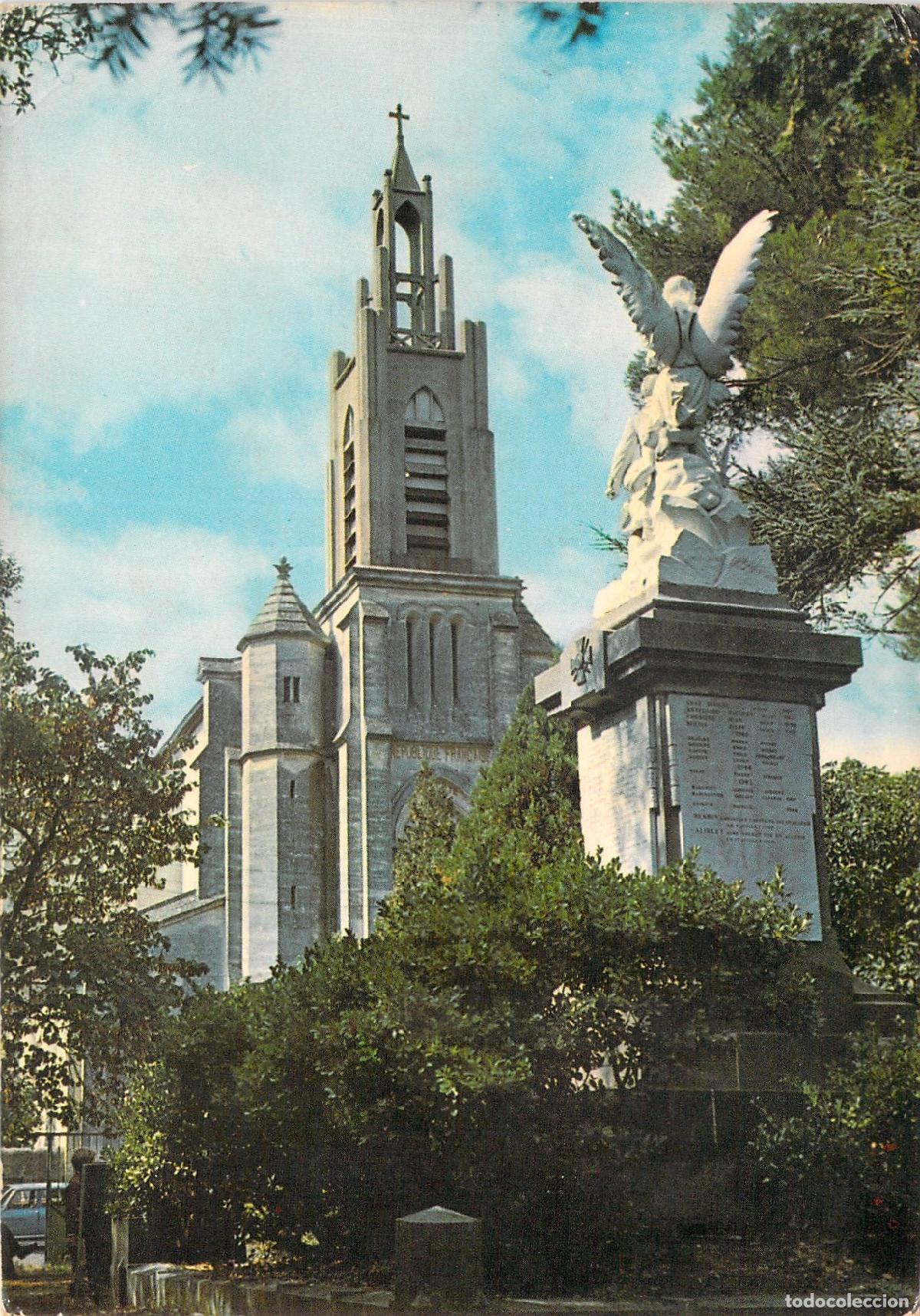 Postales: Postal de Gigean H&eacute;rault con la Iglesia y el Monumento a los Ca&iacute;dos