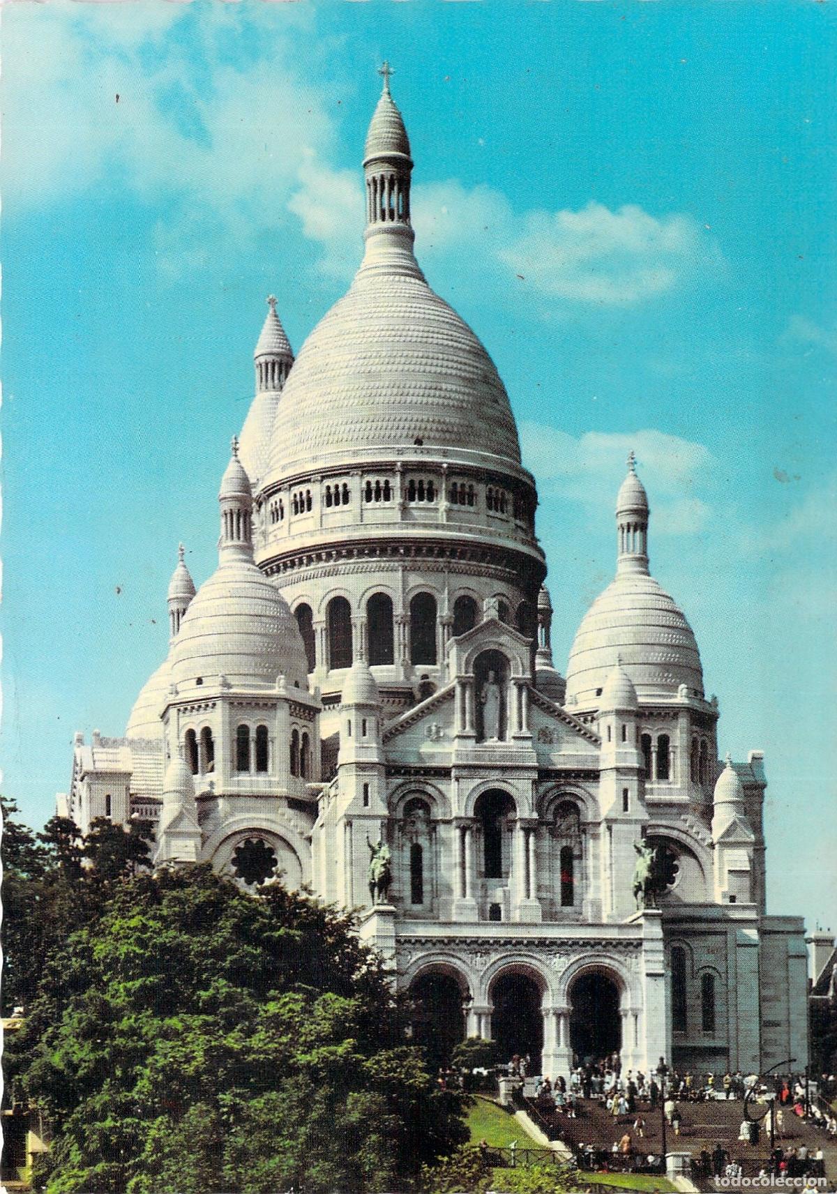 Cartes Postales: Postal de la Bas&iacute;lica del Sagrado Coraz&oacute;n de Montmartre en Par&iacute;s