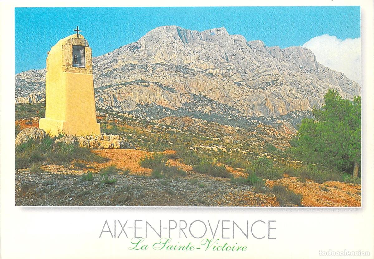 Postcards: Postal de Aix-en-Provence y el monte Sainte-Victoire