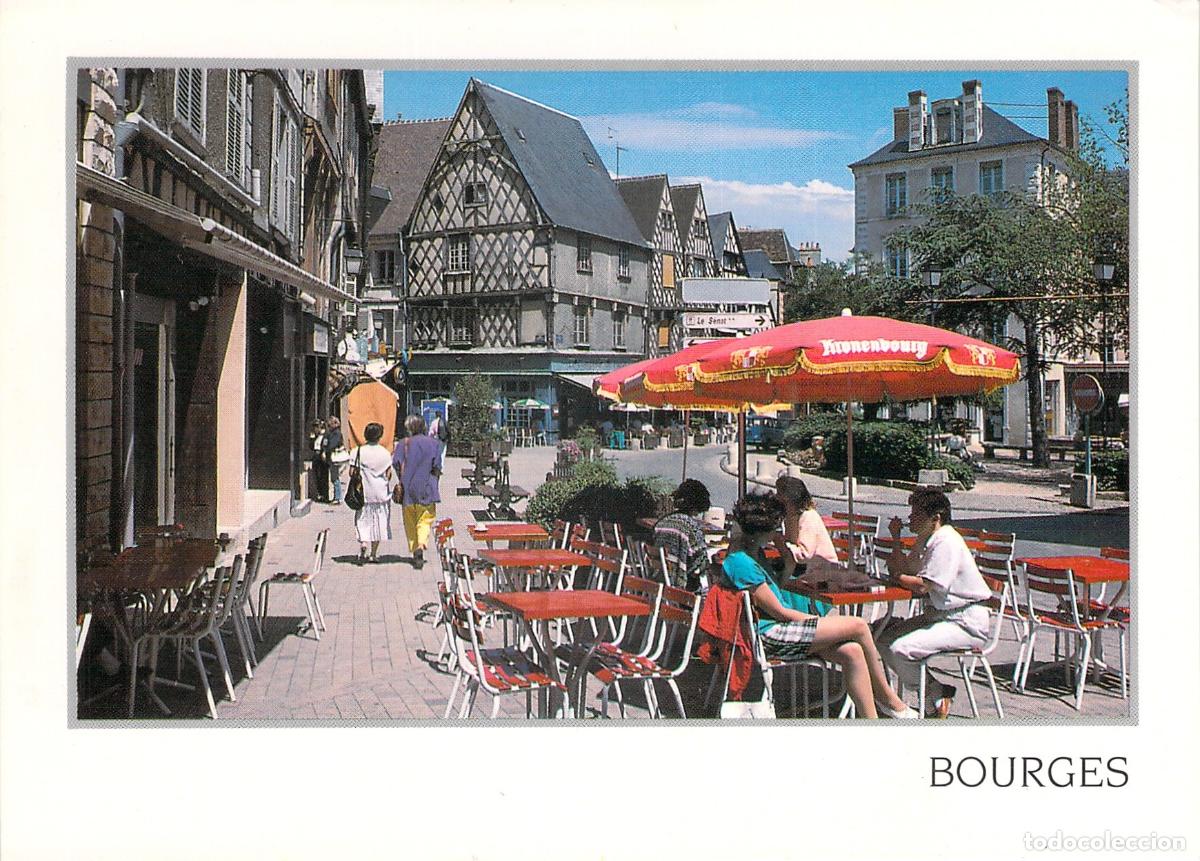 Postcards: Postal de la Place Gordaine en Bourges, Francia
