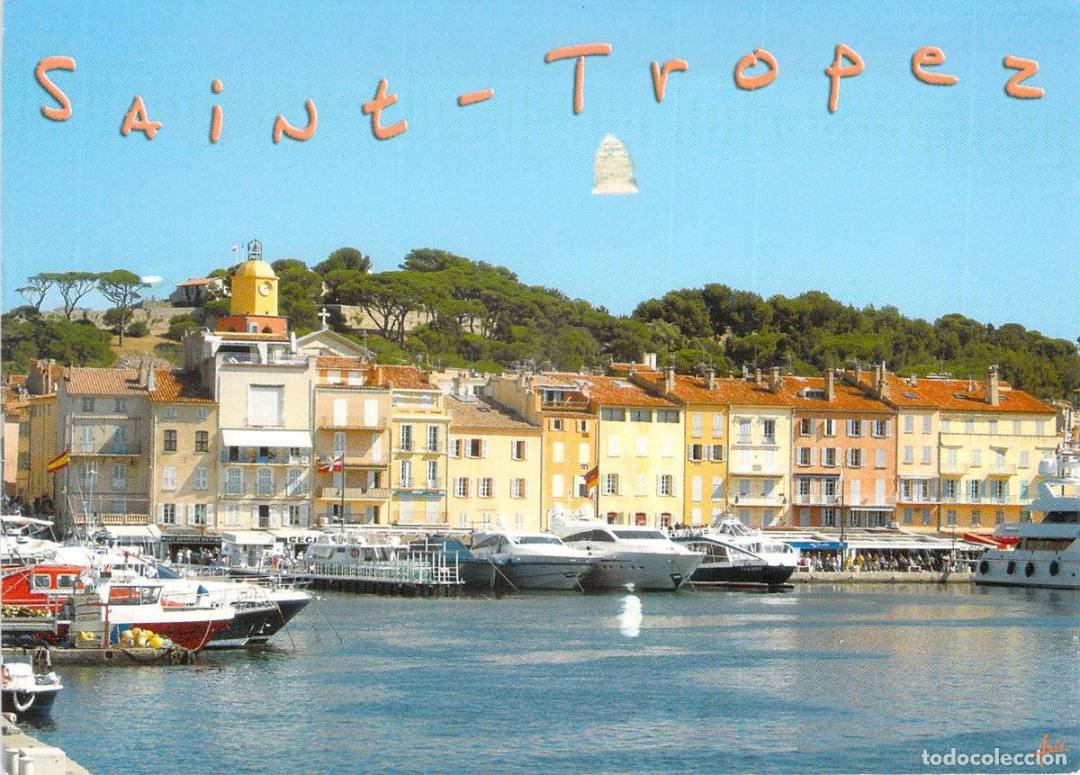 Postcards: Postal de Saint-Tropez Puerto y Costa Azul Francia