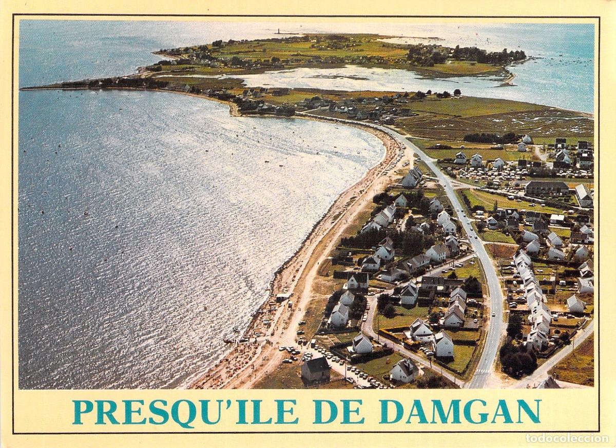 Postkarten: Postal de la pen&iacute;nsula de Damgan en Breta&ntilde;a, Francia