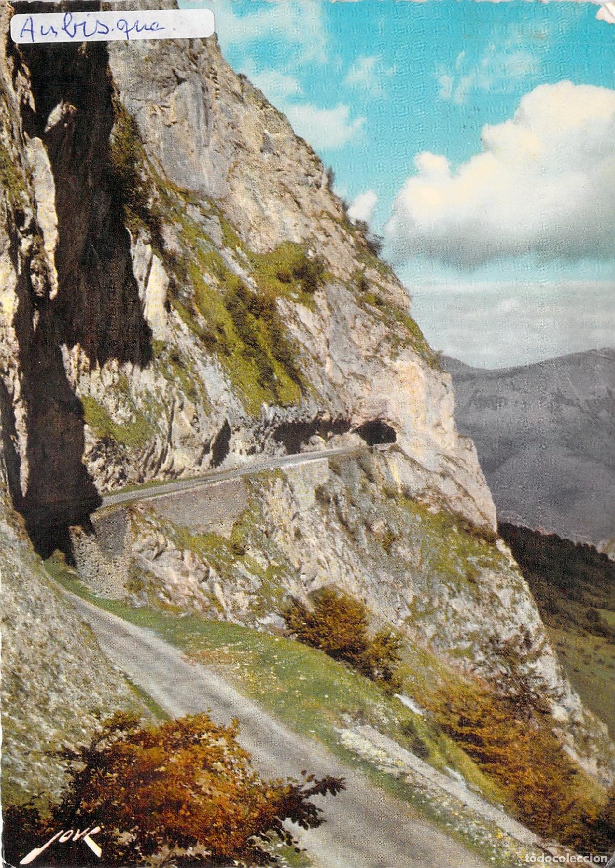 Postales: Postal del Col d'Aubisque en los Pirineos franceses