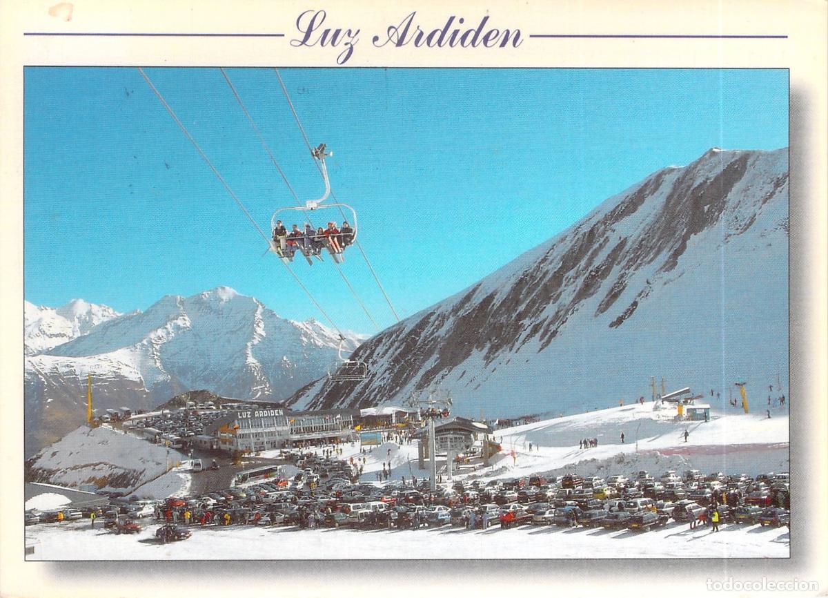 Postales: Postal de la estaci&oacute;n de esqu&iacute; de Luz Ardiden en los Altos Pirineos