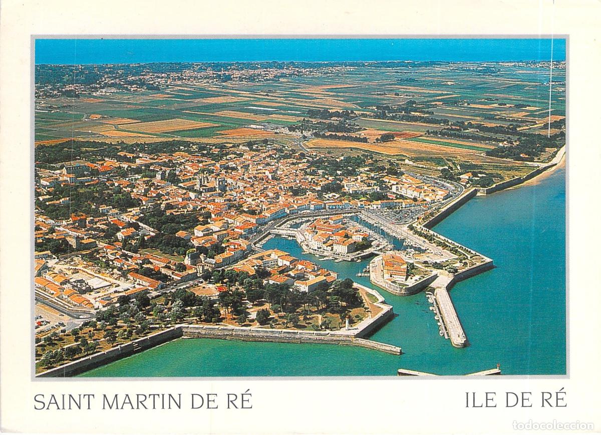 Postales: Postal de vista a&eacute;rea de Saint-Martin-de-R&eacute;, Francia