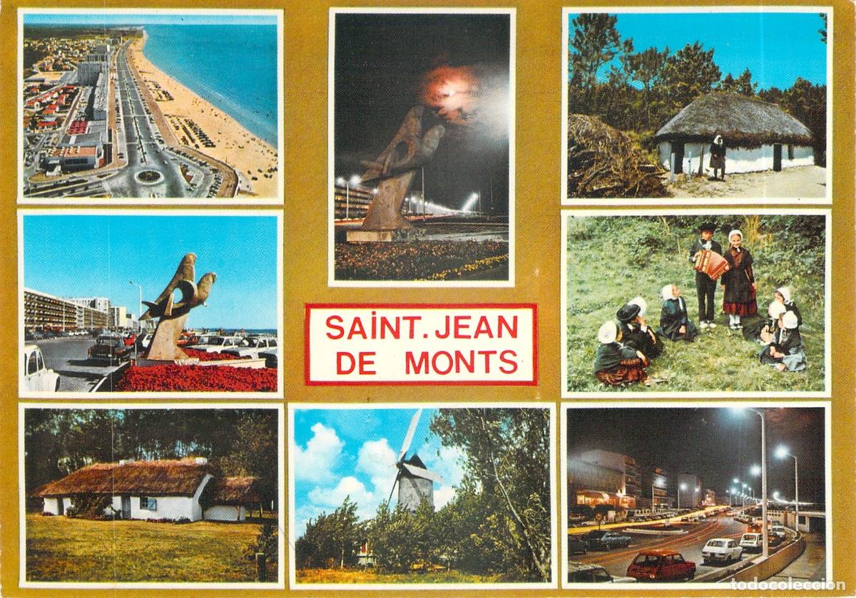 Postales: Postal de Saint Jean de Monts, Francia, Vistas de Playa y Tradiciones