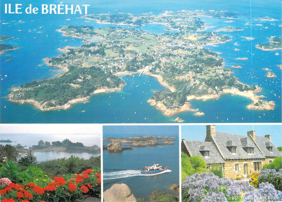 Postales: Postal de la Isla de Brehat en Breta&ntilde;a, Francia