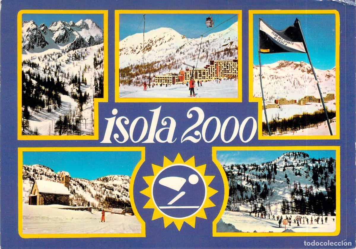 Postales: Postal de Isola 2000 estaci&oacute;n de esqu&iacute; en los Alpes Franceses