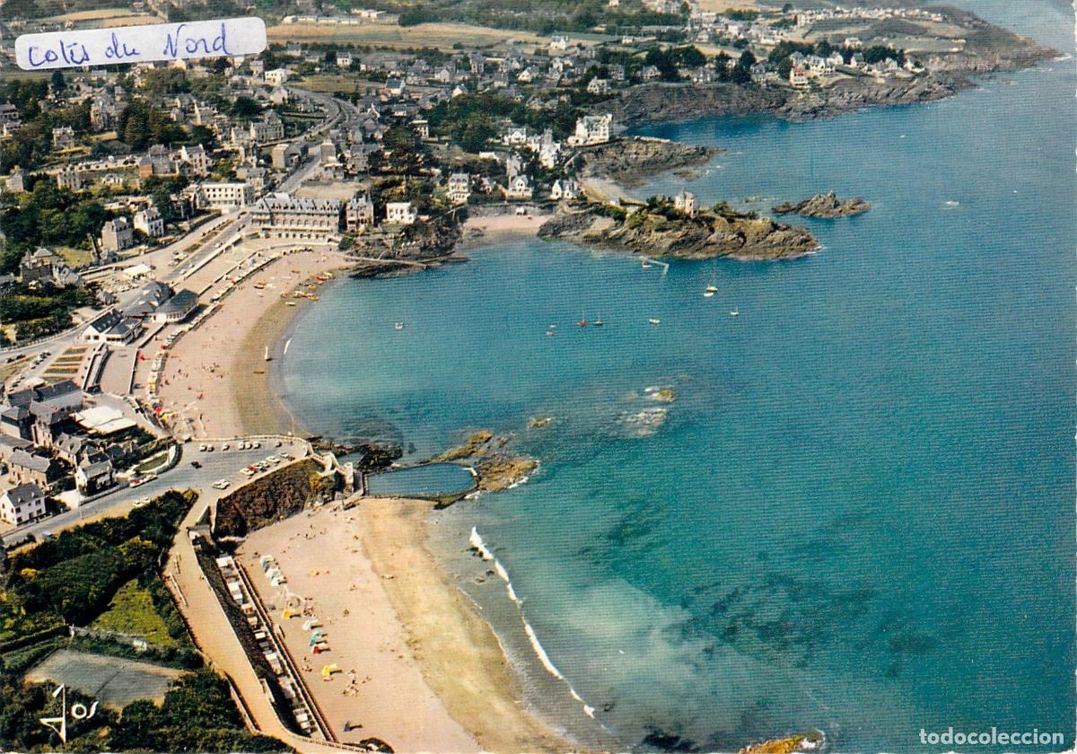 Postales: Postal de Saint-Quay-Portrieux vista a&eacute;rea de la costa en Breta&ntilde;a