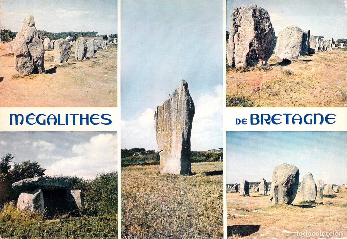 Postales: Postal de los Megalitos de Breta&ntilde;a en Francia