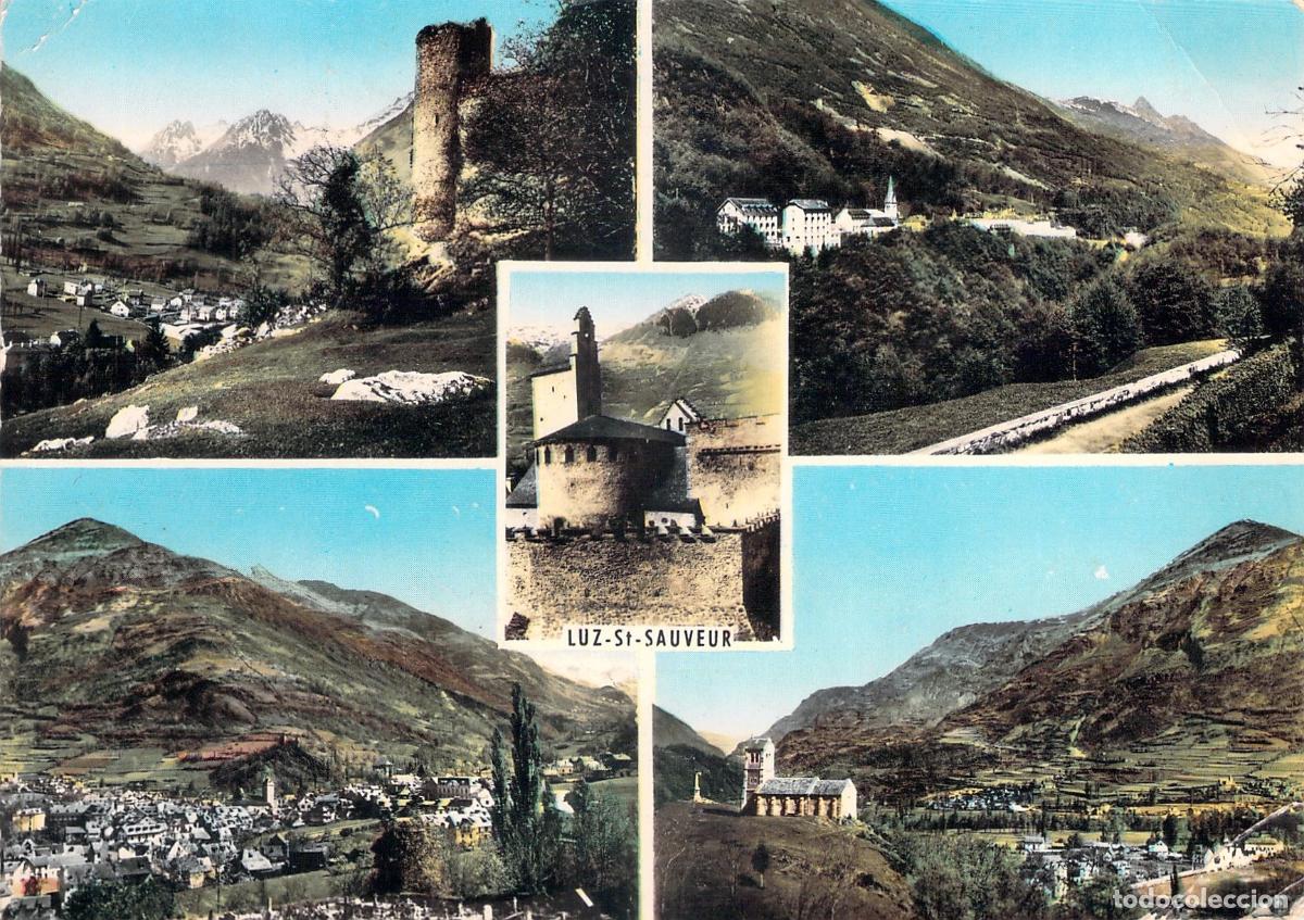 Postales: Postal de vistas panor&aacute;micas de Luz-Saint-Sauveur en los Pirineos